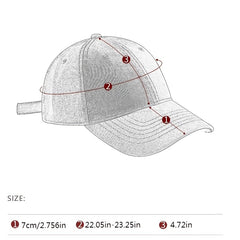 Men's Classic Solid Baseball Cap for Sports