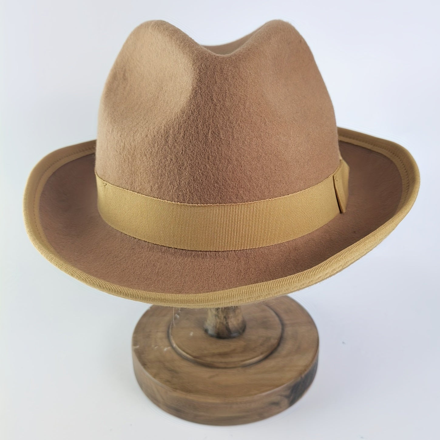 British Tweed Hat Mens Autumn Winter Retro French Hat Flat Brim Jazz Hat