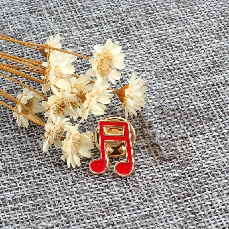 Music Note Brooch Stylish Pin for Clothing and Bags