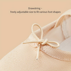 Girl's Canvas Ballet Shoes Non Slip Adjustable Dance Shoes