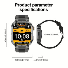 Multifunctional Smart Watch IP68 Waterproof Fitness Tracker with 400mAh Battery