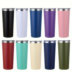 22oz Insulated Sports Water Cup Stainless Steel Double Wall Outdoor Travel Cup