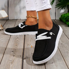 Women's Flat Loafers Slip-On Lace-Up Lightweight Shoes