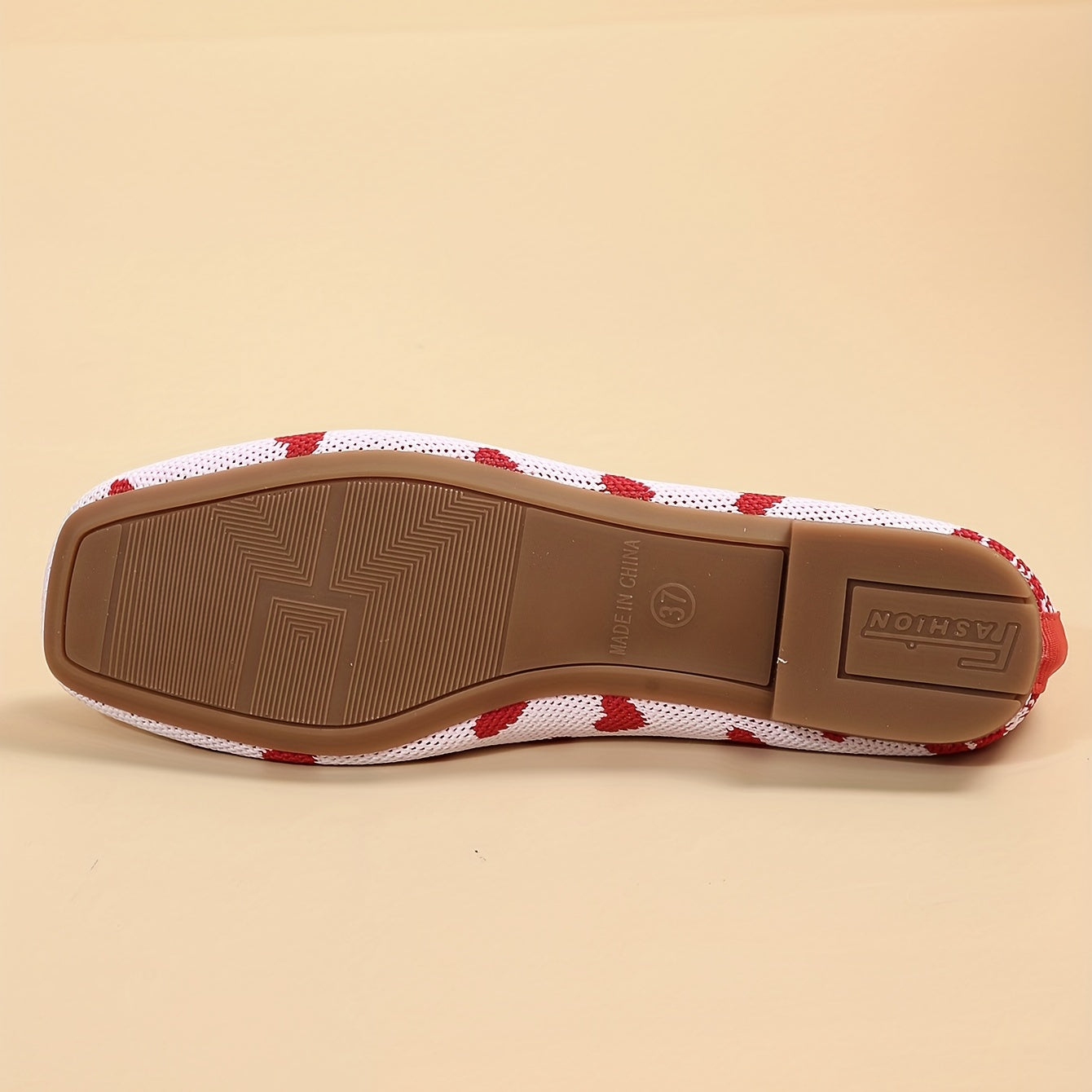 Heart Printed Flat Shoes Lightweight Slip On Comfy Shoes