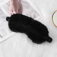 Plush Soft Eye Mask Blackout Comfy Blindfold Travel Rest Night Shift Nap