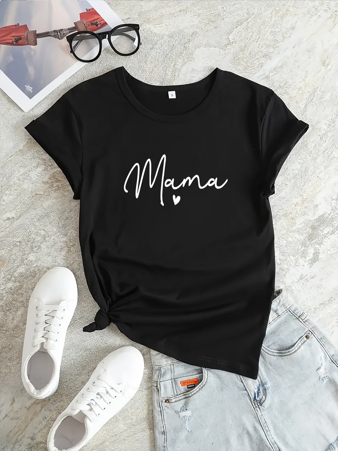 Maam Letter Graphic Sports T-shirt Women's Activewear