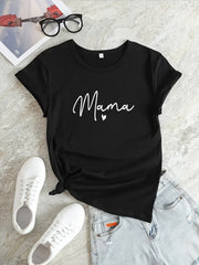 Maam Letter Graphic Sports T-shirt Women's Activewear