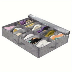 Geometric Pattern Underbed Shoes Bag Dustproof Organizer