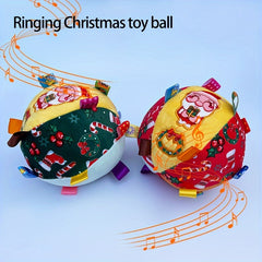 Christmas Toy Ball Ringing Bell Santa Claus Dog Toy