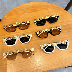 Cat Eye Sunglasses Metal Chain Charm Glasses UV400