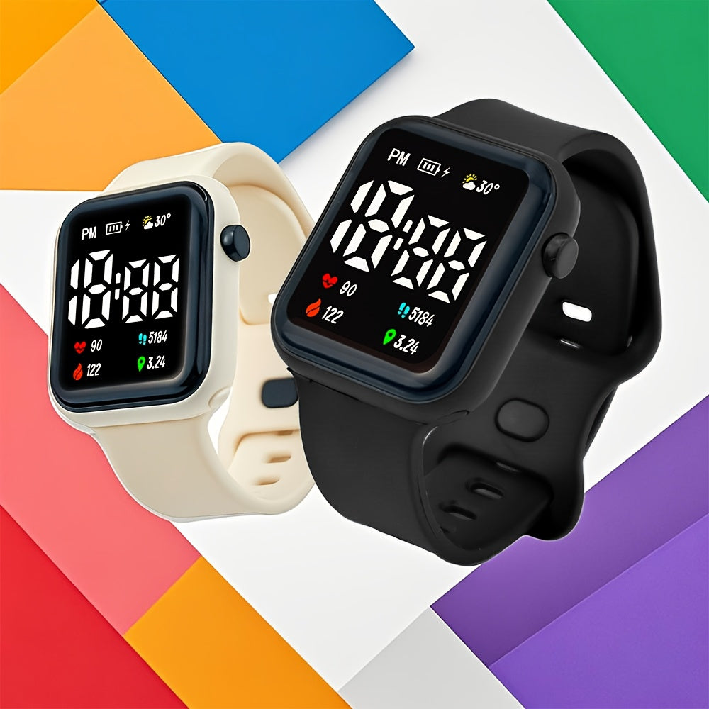 Teen Style Luminous Clock Electronic Watch Set for Eid Party Gift