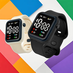 Teen Style Luminous Clock Electronic Watch Set for Eid Party Gift