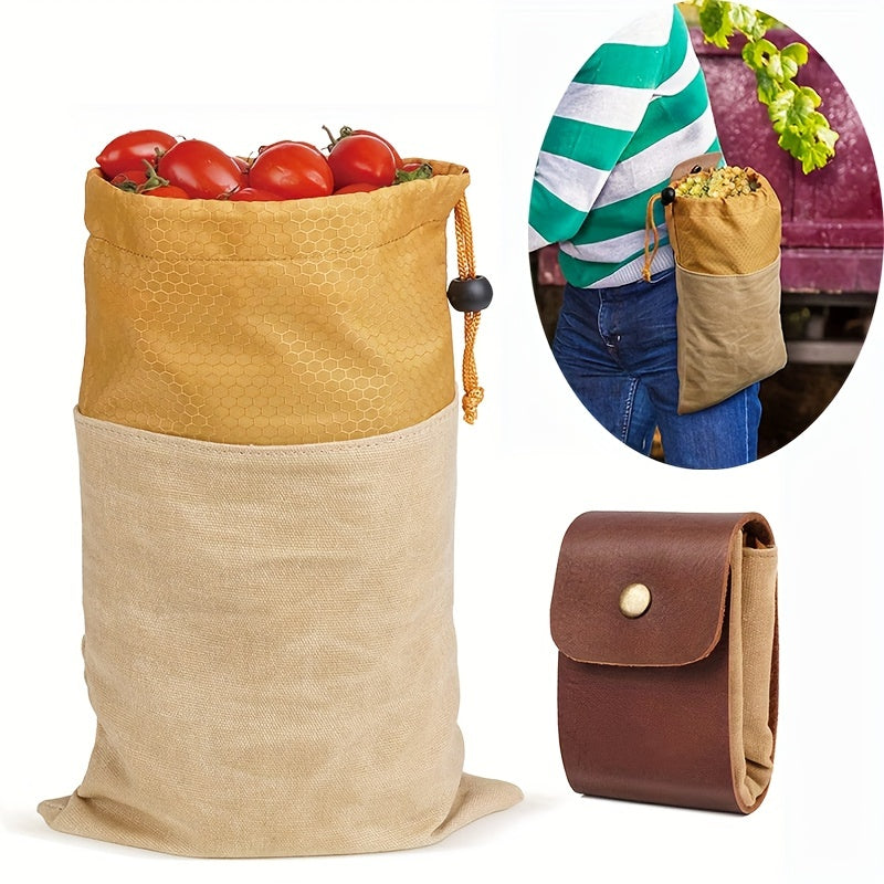 Folding Foraging Bag Waist Hanging Fruit Picking Bag