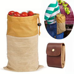 Folding Foraging Bag Waist Hanging Fruit Picking Bag