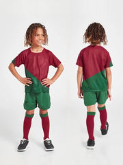 Boys' Quick Dry Football Kit Moisture Wicking Jersey & Stretch Shorts