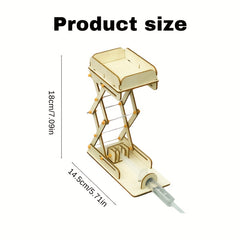 DIY Wooden Assembly Pneumatic Hydraulic Lift Model Kit