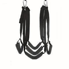 Yoga Hanging Straps w/ 4 Belts Fitness Pilates Swing