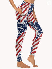 Women's Plus Size Tummy Control High Rise Sports Leggings