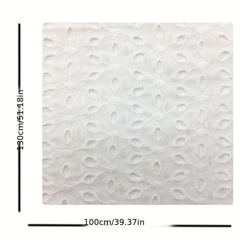 1m Cotton Bottom Cloth Embroidery Fabric Hollow Lace Punch Dress Embroidery