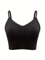 Comfortable Full Coverage Bra with Breathable Stretch Fabric