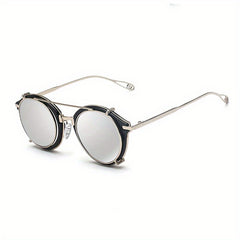 Vintage Steampunk Round Lens Sunglasses
