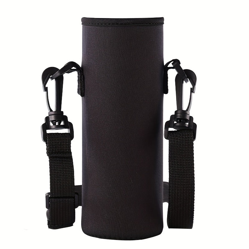Reusable Water Bottle Bag Adjustable Strap Crossbody Sleeve Outdoor