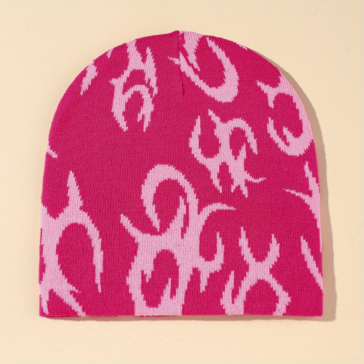 Men's Coldproof Melon Leather Knitted Hat