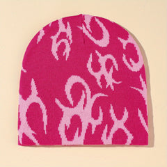 Men's Coldproof Melon Leather Knitted Hat