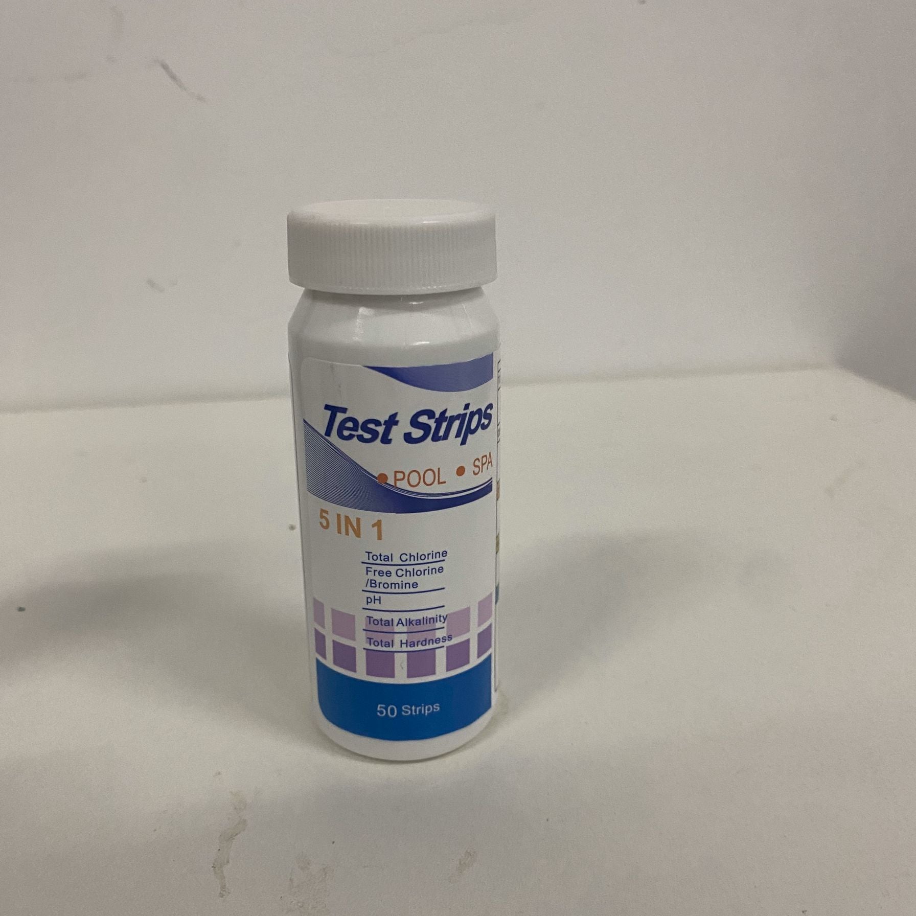 Pool & Hot Tub Test Strips - PH, Chlorine, Bromine, Alkalinity