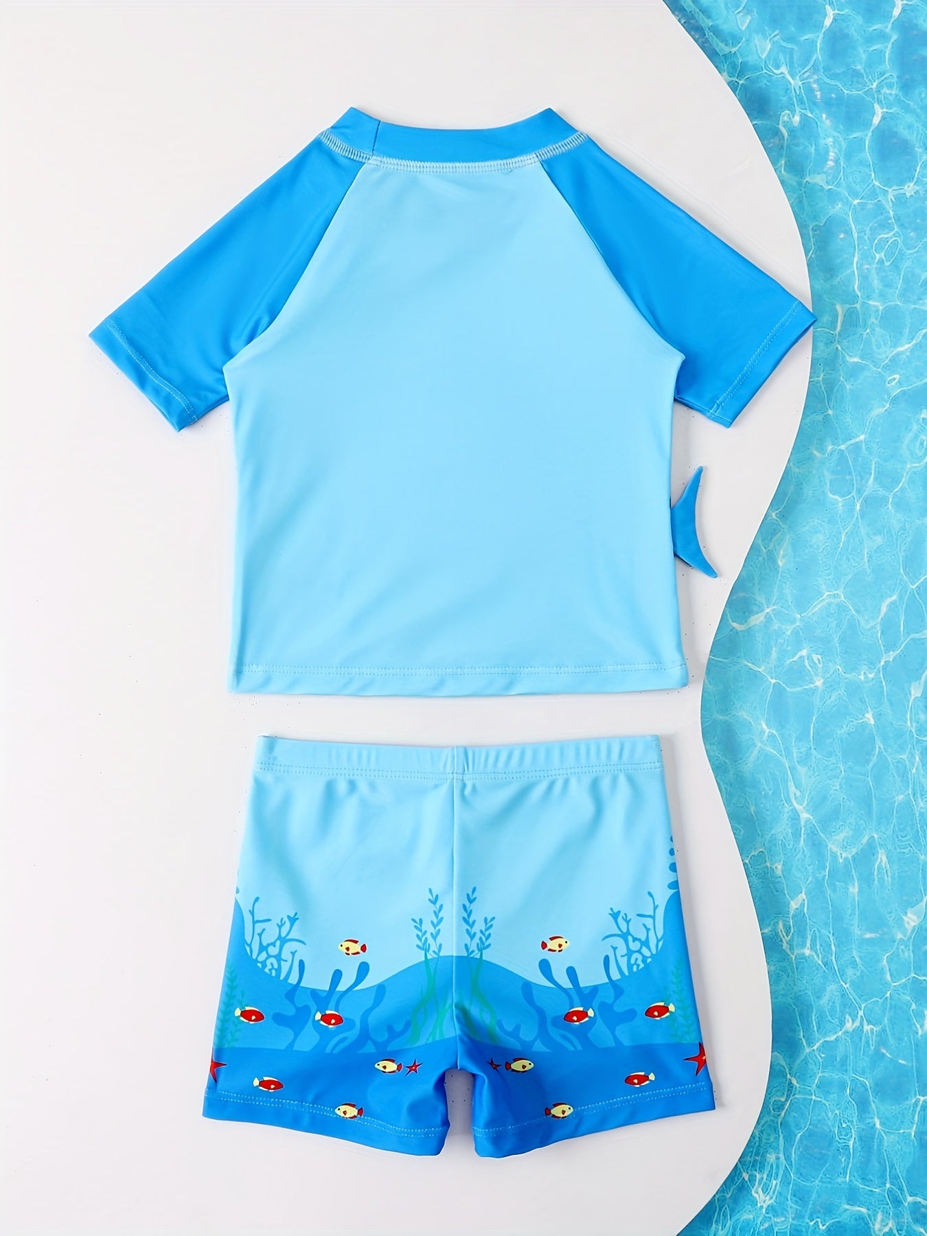 2-Piece Cartoon Print Swimsuit Set for Baby Boys