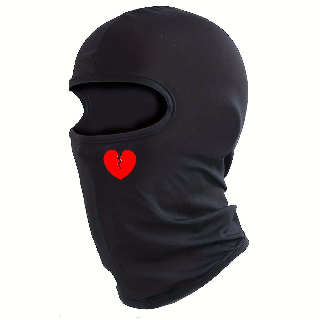 Red Heart Broken Sun Protection Mask for Men and Women