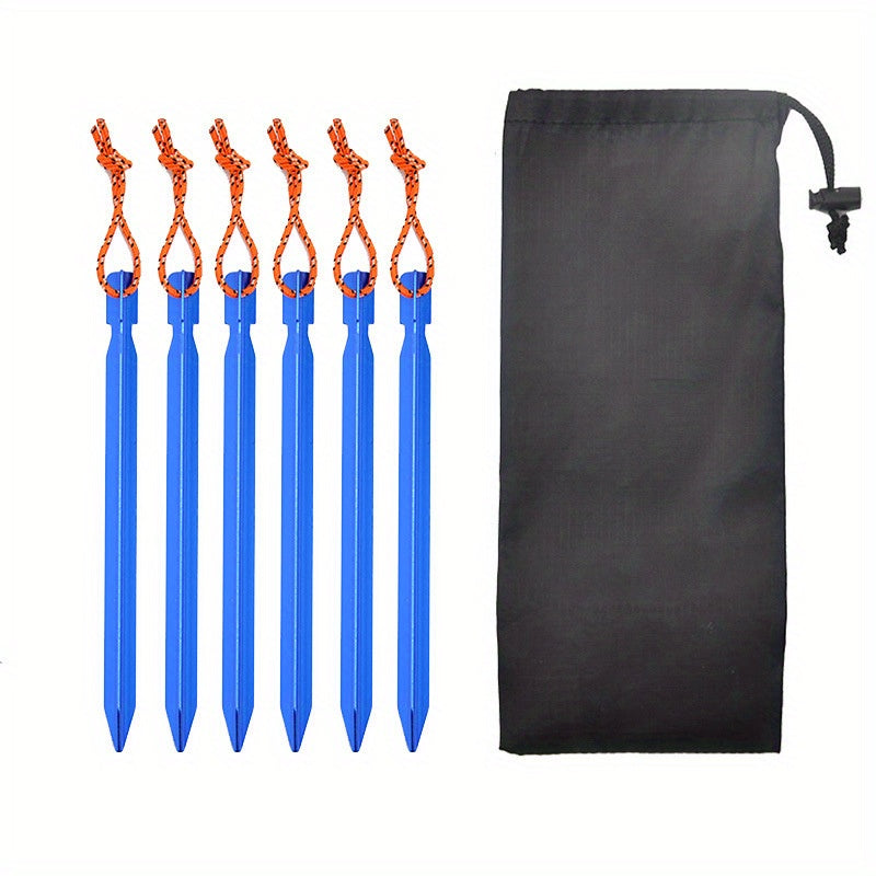 10pcs Heavy Duty Tent Stakes Aluminum Pegs for Camping Tents