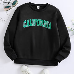 Girls Sweatshirt ''California'' Graphic Comfort Fit Long Sleeve Top Pullovers