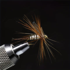 12pcs Mosquito Fly Fishing Lures for Trout Bass Perch Dry Fly Fishing