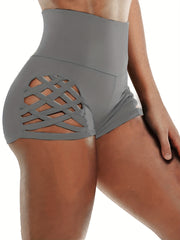 High Waist Criss Cross Yoga Shorts for Women