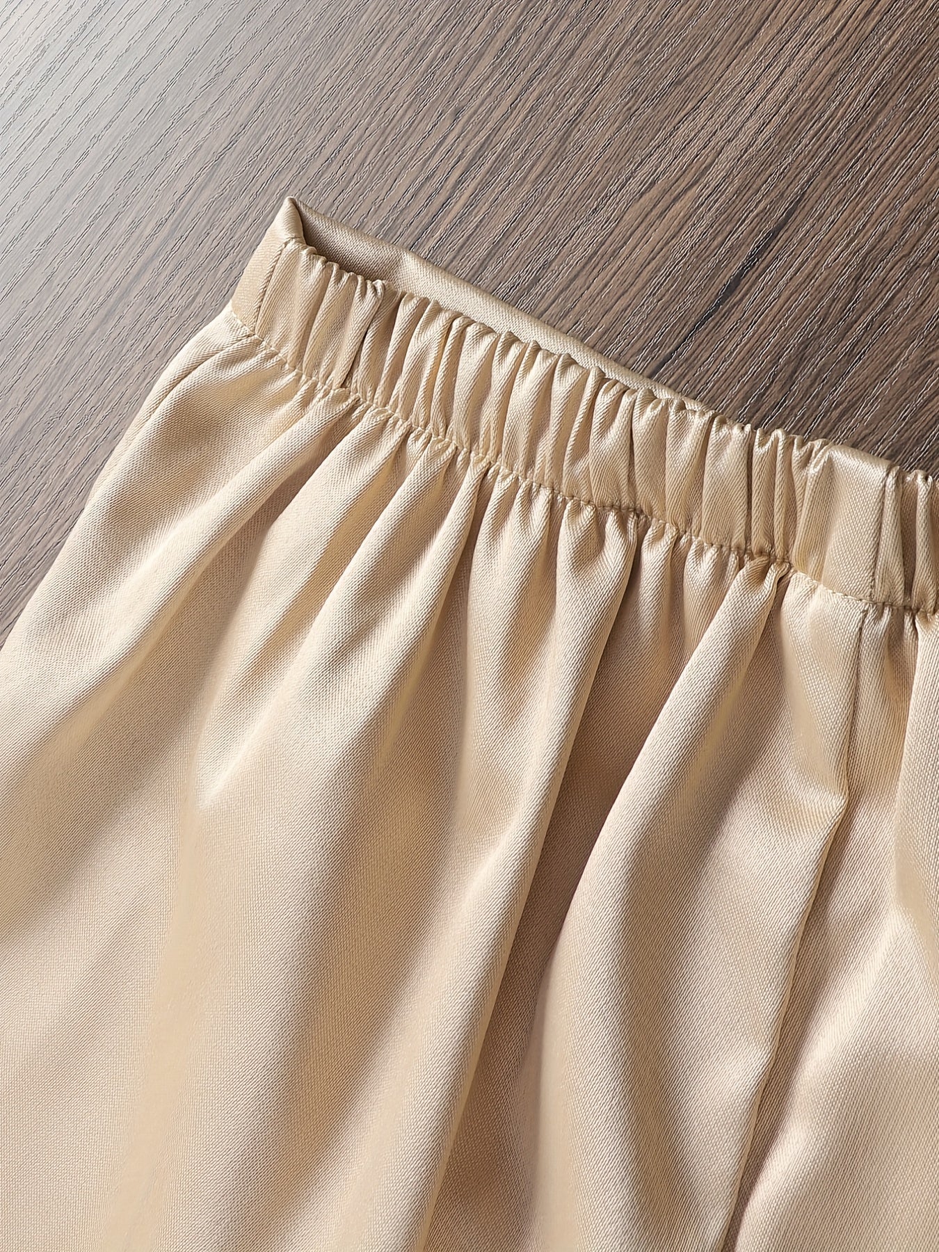 High Waist Button Trousers for Girls