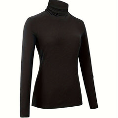 Women's Turtleneck Thermal Underwear Plush Top