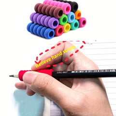 12pcs Wooden Pencils w/ Soft Foam Grips for Easy Writing