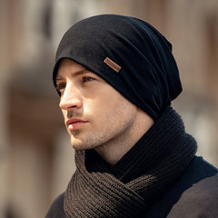 Men's Thin Cotton Beanie Hat Winter Cap