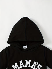 2pc Boys Teen Casual Mama' Boy Hooded T shirt & Shorts Set