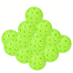 12pcs 40 Holes Outdoor Pickleball Balls High Bouncy Durable Balls