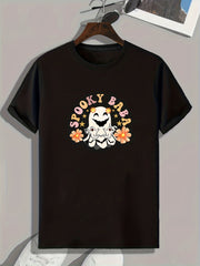 Halloween Graphic Sports T shirt Men's Casual Stretch Tee Shirt
