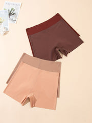 4pcs Seamless Boyshort Panties Stretch Intimates Women's Lingerie