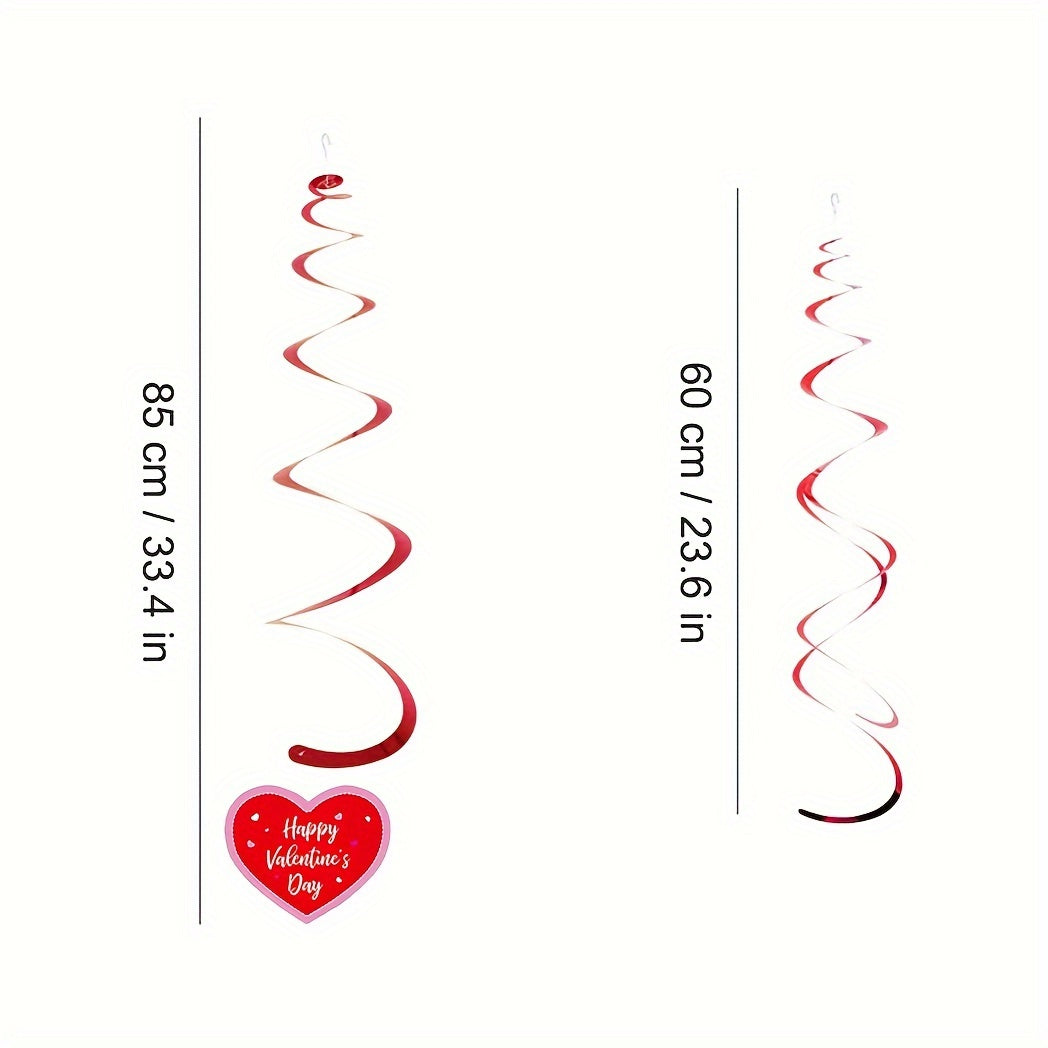 30pcs Valentines Hanging Swirls for Engagement Wedding Anniversary Party Decor