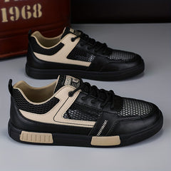 Men's Mesh Lace-Up Sneakers Outdoor Walking Shoes