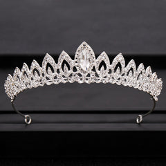Bridal Tiara Rhinestone Crown Hair Jewelry for Wedding