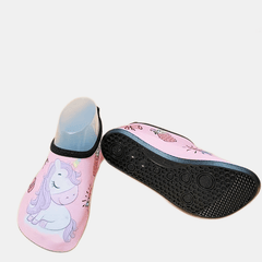 Girl's Cartoon Pony Water Shoes Quick Dry Non Slip Soft Beach Aqua Socks