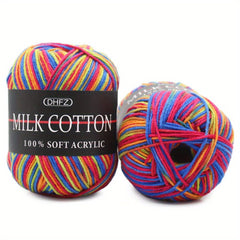2pcs 6pcs 3ply Milk Cotton Wool Yarn 50g pc Gradual Knitting Wool Yarn