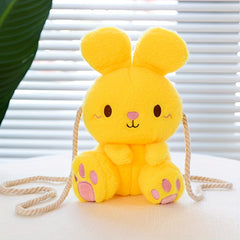 Kids Cartoon Plush Rabbit Bag Coin Purse Crossbody Travel Bag