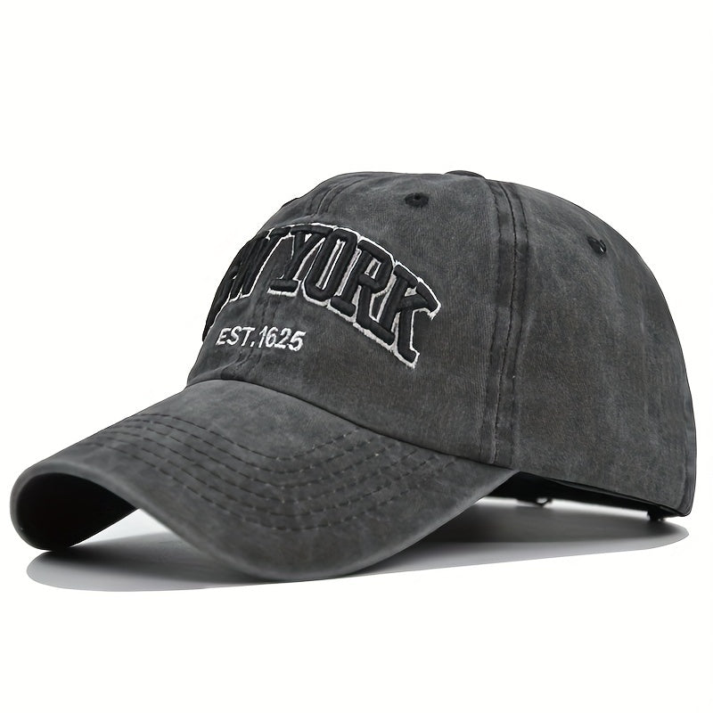 YORK Embroidery Baseball Cap Sports Hat Adjustable Sunscreen Dad Hats